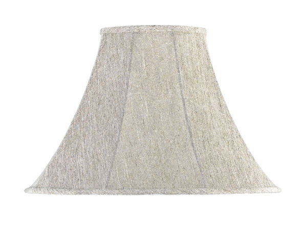 12" Height Linen Shade - Light Gray