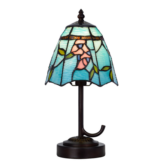 3117 Tiffany - 13" Height Metal / Resin Accent Lamp - Dark Bronze