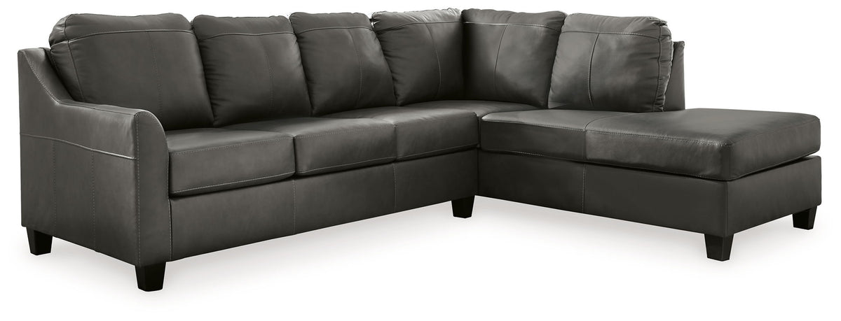 Valderno - 2-Piece Sectional With Raf Corner Chaise - Fog