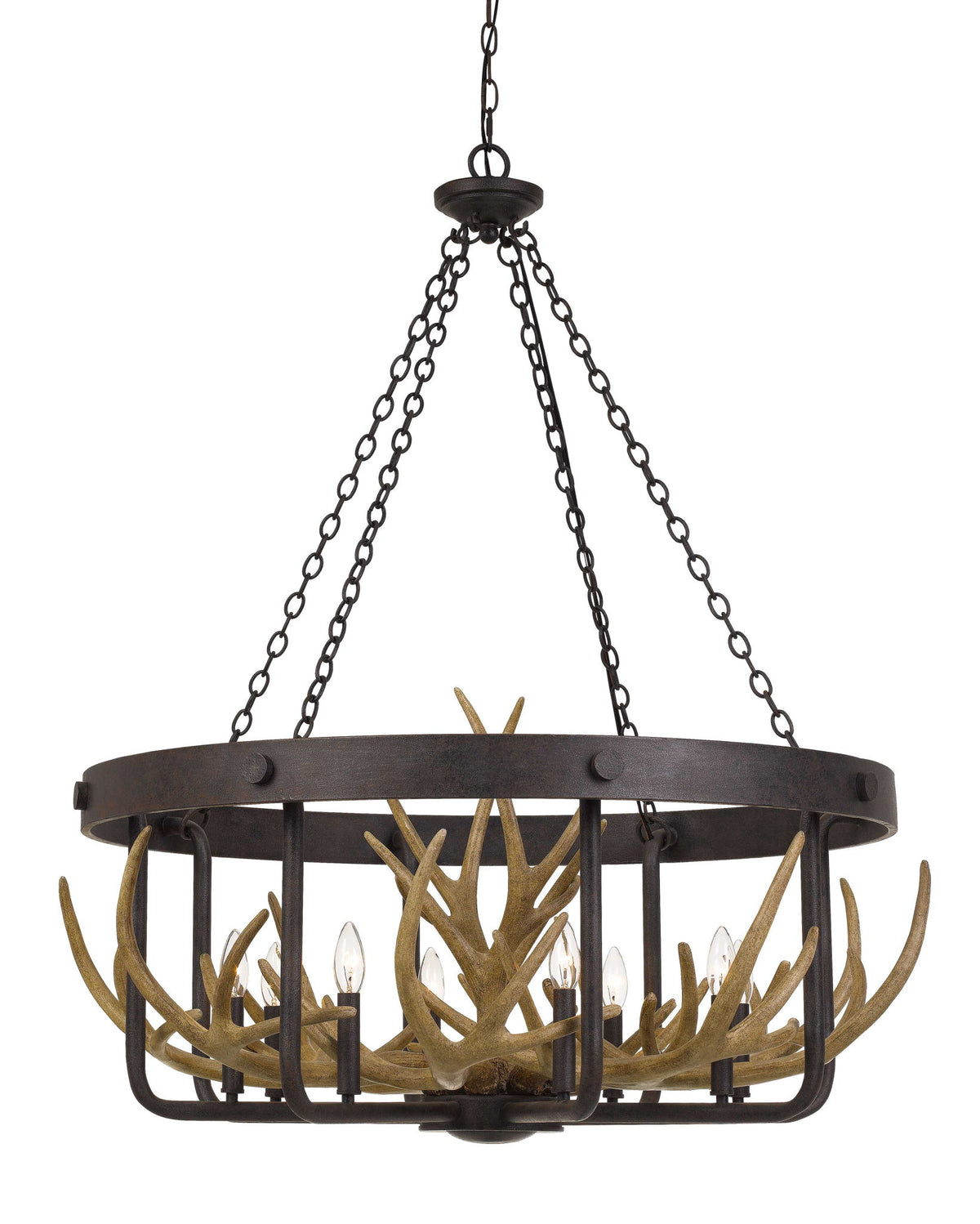 Angelo - 42.75" Height Resin and Metal Fixture - Iron