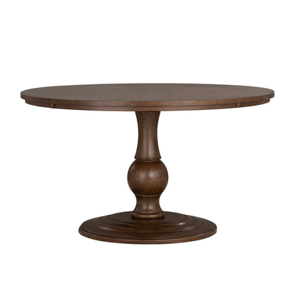 Bellevue - Round Dining Table - Whiskey Brown