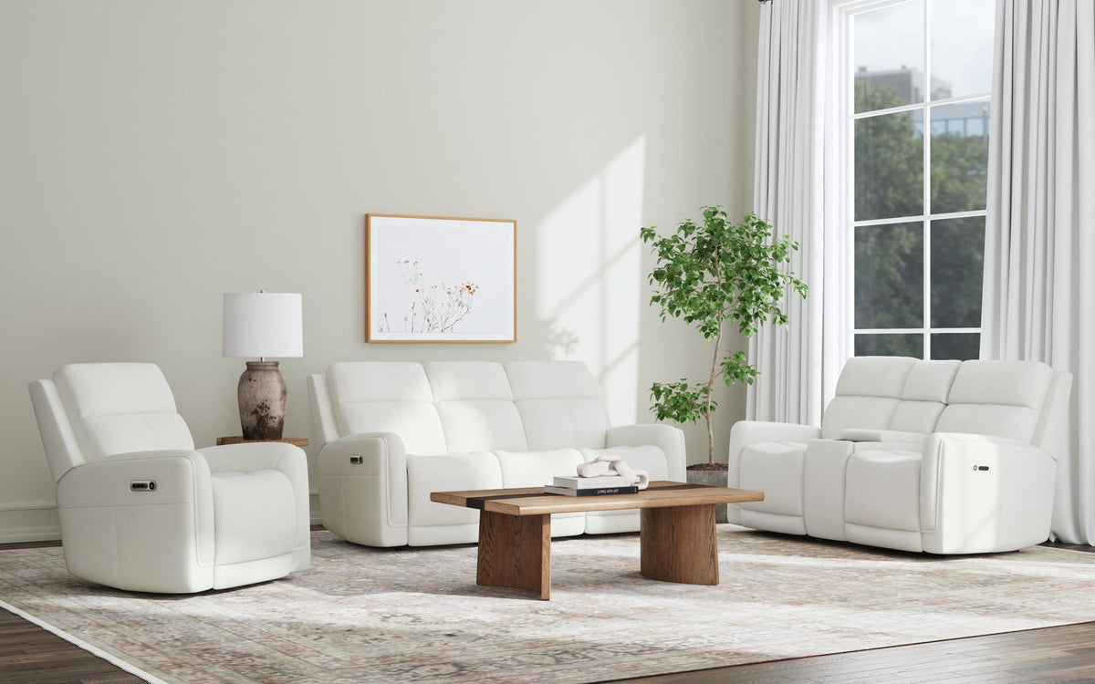 Alister - Power Gliding Loveseat With Console, Power Headrests & Lumbar