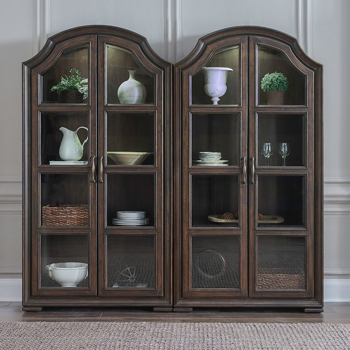 Provence Park - Bunching Cabinet (Set of 2) - Chateau Brown
