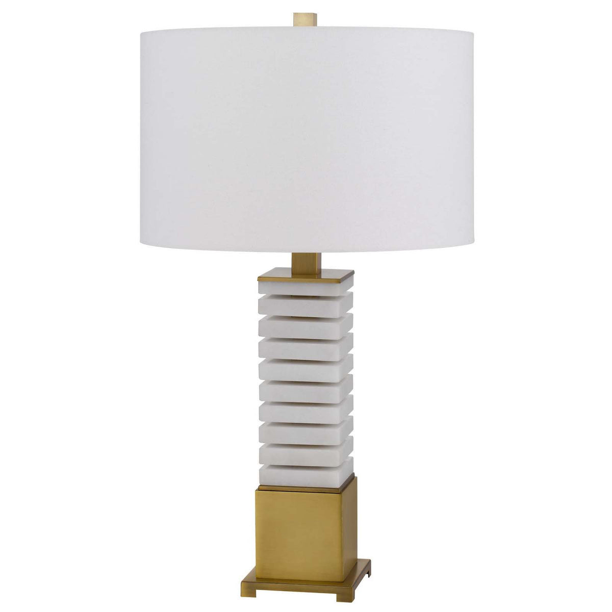 Cranbourne - 28.25" Height Meta - Antique Brass / Marble