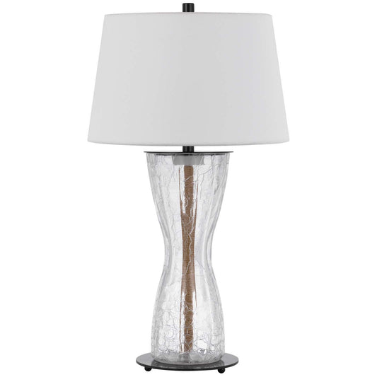 Andria - 30.5" Height Clear Table Lamp - Crackle Glass