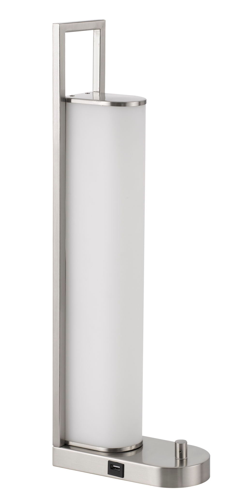 Zamora - 23" Height Table Lamp - Brushed Steel
