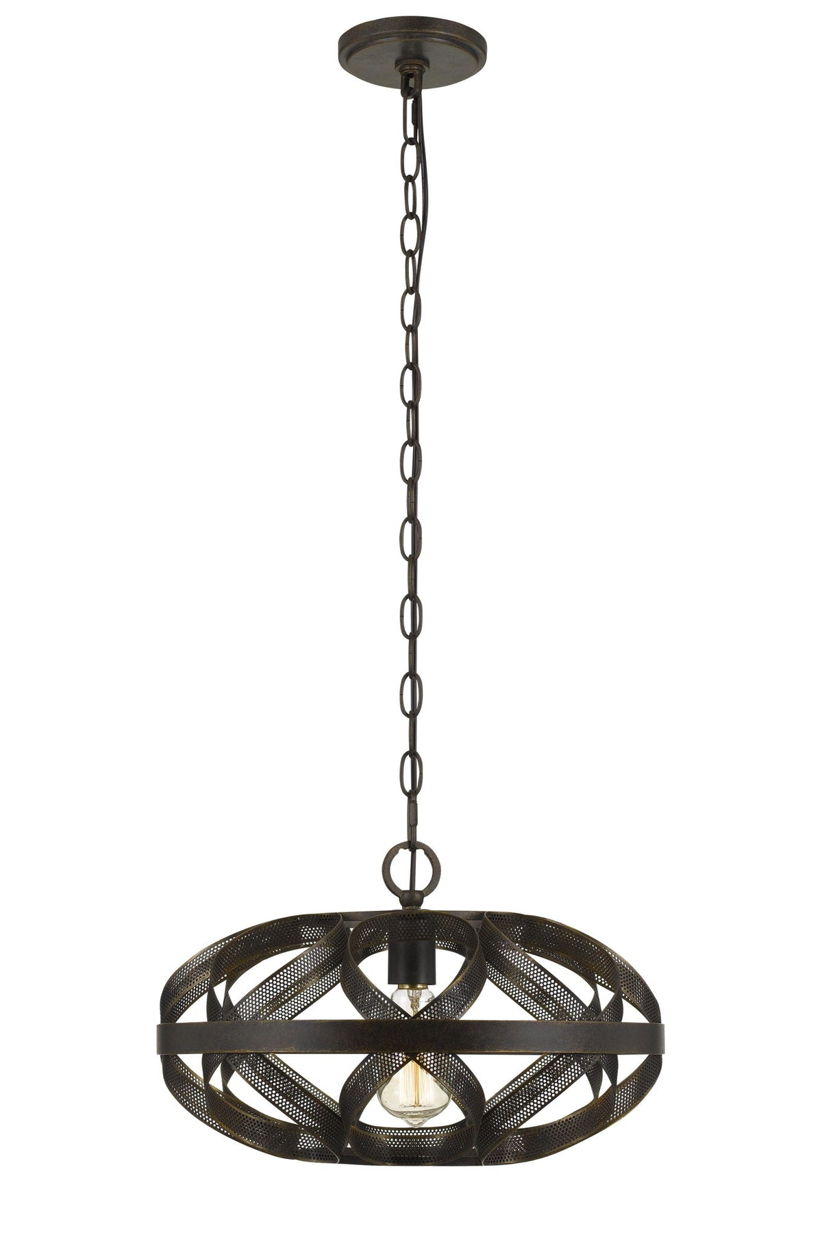 Alma - 10.5" Height Metal Single Light Pendant - Dark Bronze