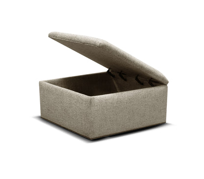 Hendrix - 7650/AL/N - Ottoman With Nails