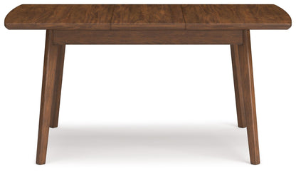 Lyncott - Rectangular Dining Room Butterfly Extension Table - Brown