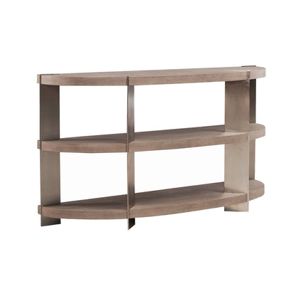 Harlow - Sofa Table - Sandstone & Satin Nickel