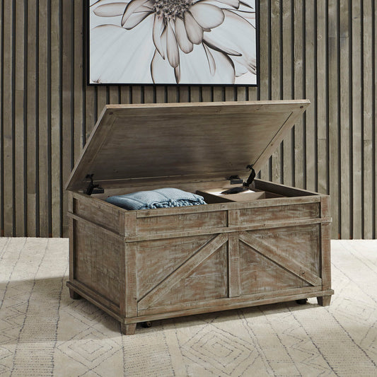 Parkland Falls - Storage Trunk - Weathered Taupe