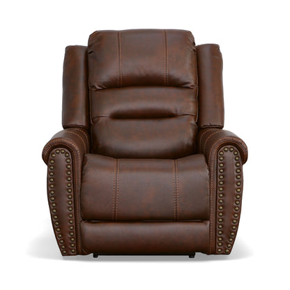 Oscar - Power Recliner With Power Headrest - Pumpernickel