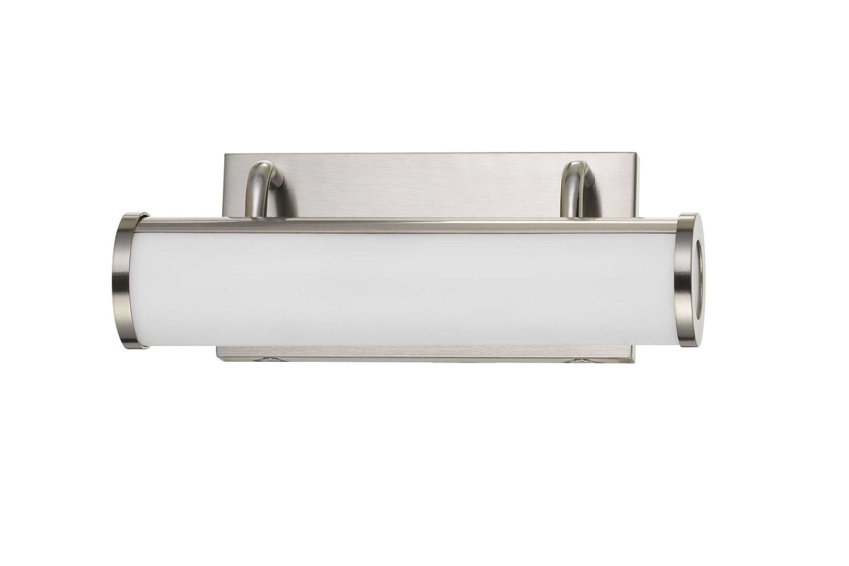 5" Height Acrylic and Metal Vanity Light - Brushed Steel