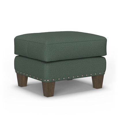 Gianna - Fabric Ottoman With Nailhead Trim