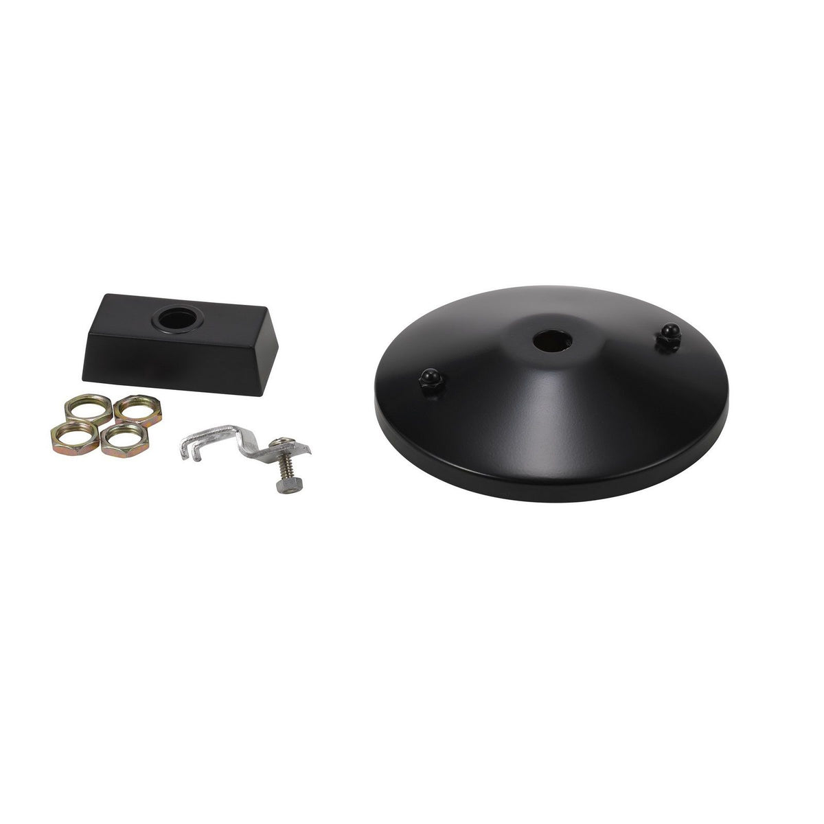 1" Height Drop Ceiling Assembly Plate - Black