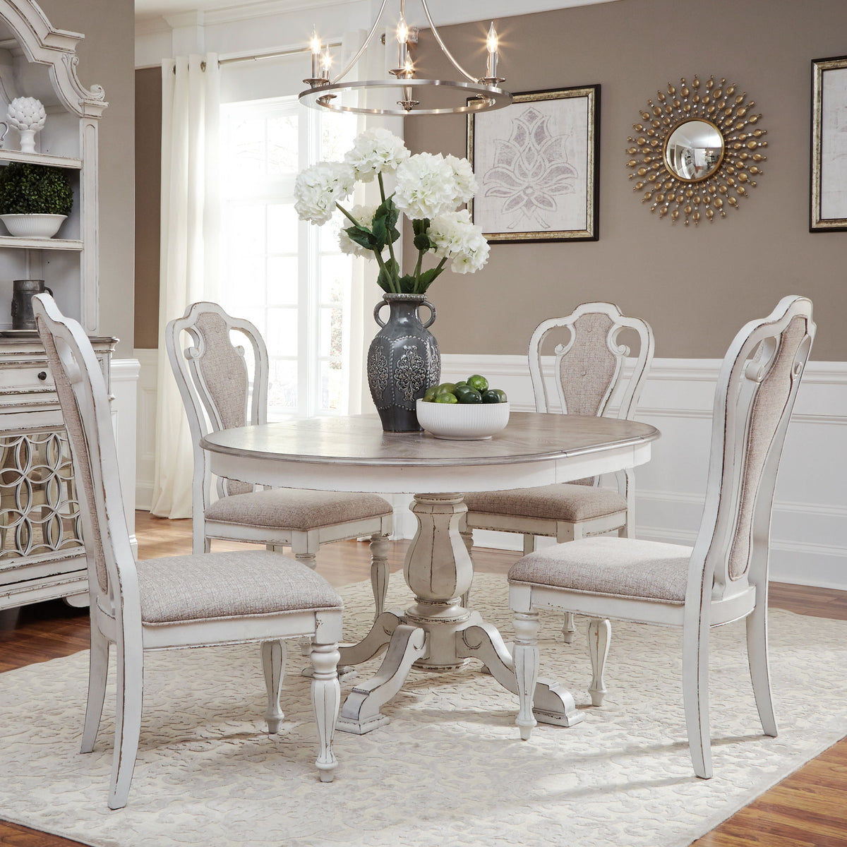 Magnolia Manor - Pedestal Table Set