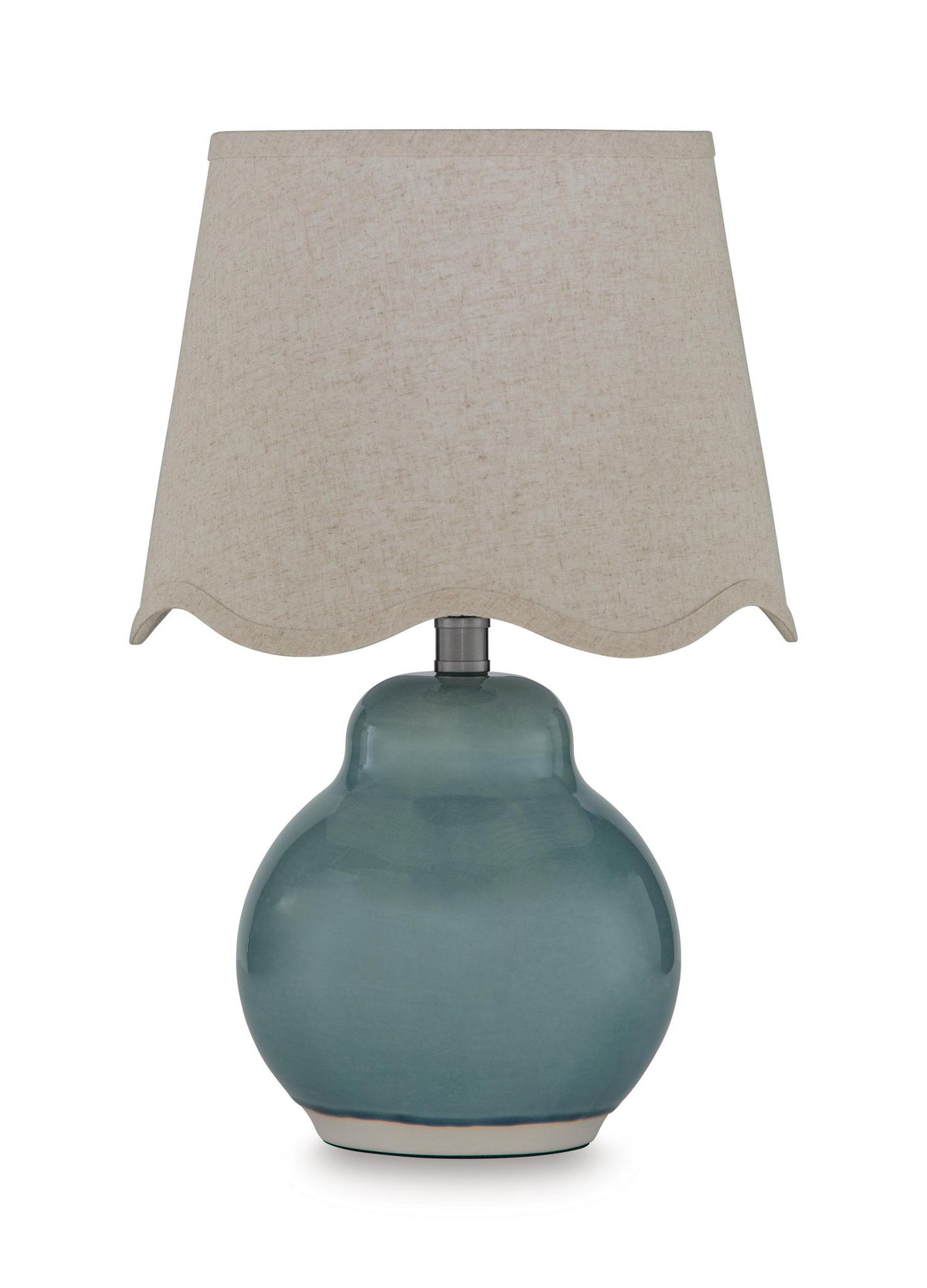 Byronburg - Ceramic Table Lamp - Blue / Beige