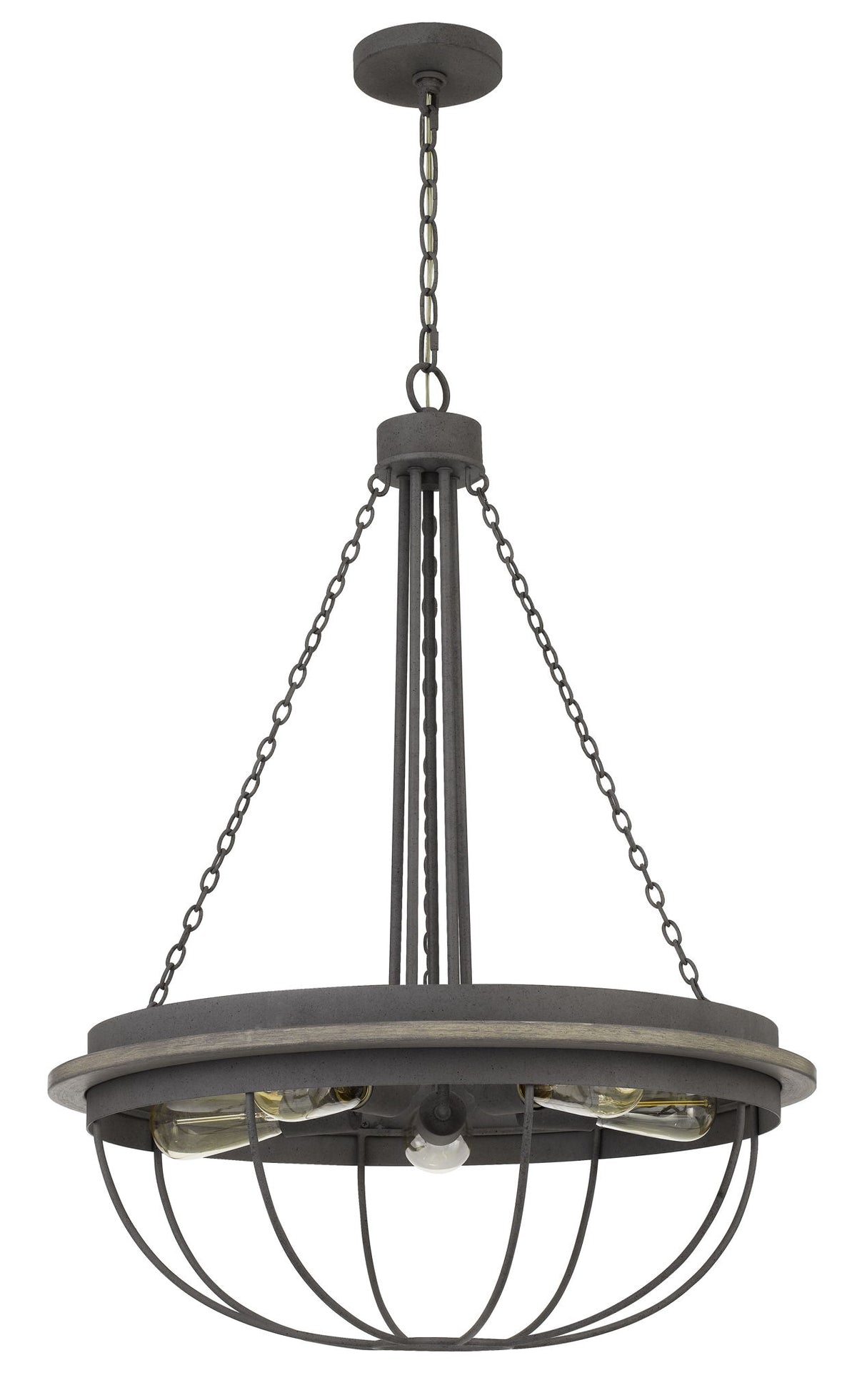 Nixa - 33" Height Chandelier - Dove Grey