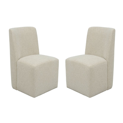 Waterfall - Upholstered Dining Chair (Set of 2) - Beige / Deep Ebony