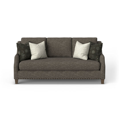 Gianna - Fabric Bench Sofa With Nailhead Trim
