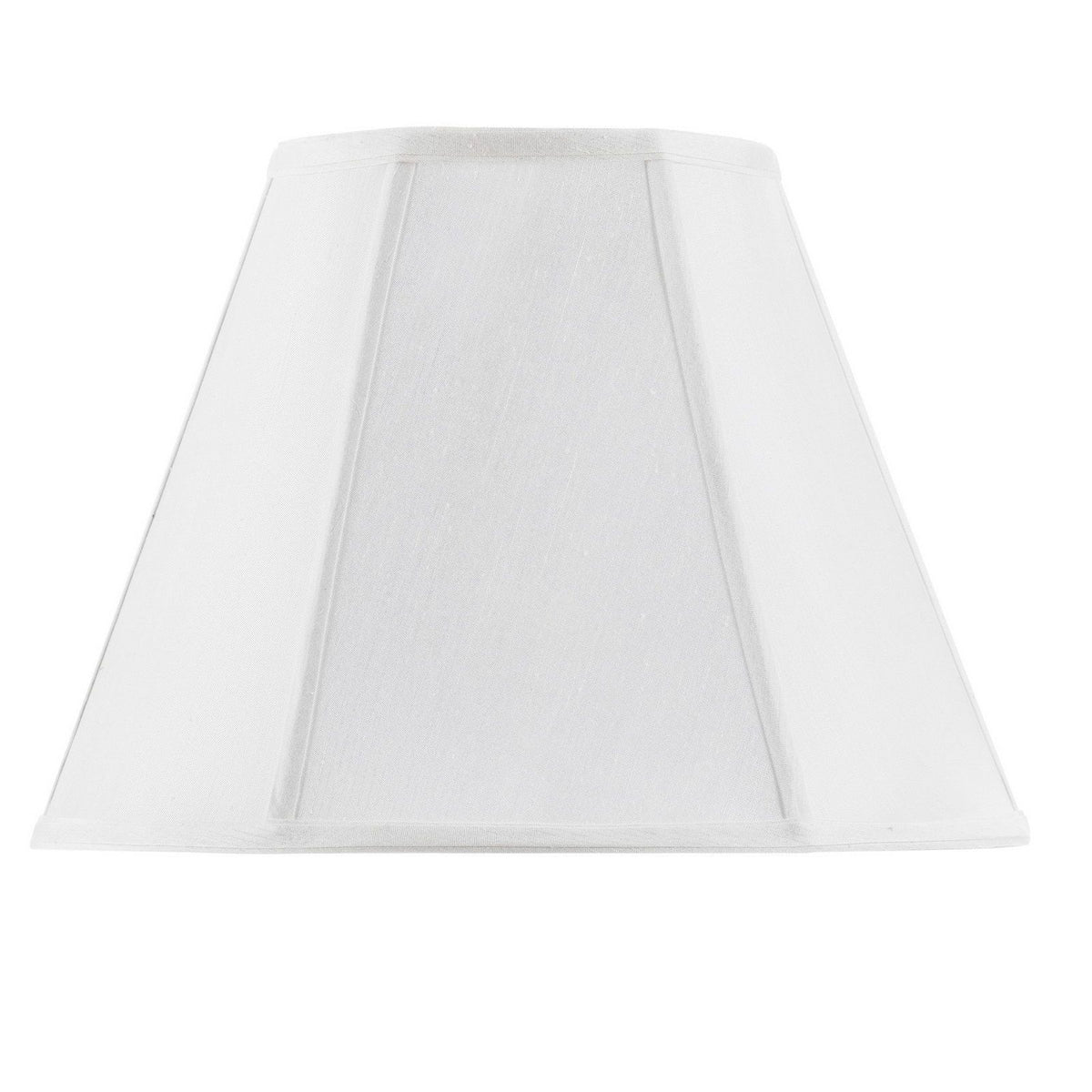 Piped Empire - 10" Height Fabric Shade - White