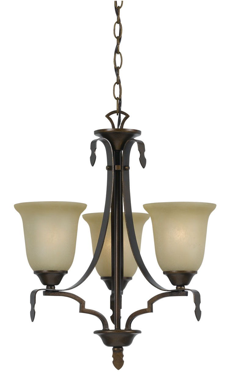 Dabois - 21" Height Six Light Chandelier - Gold Bronze
