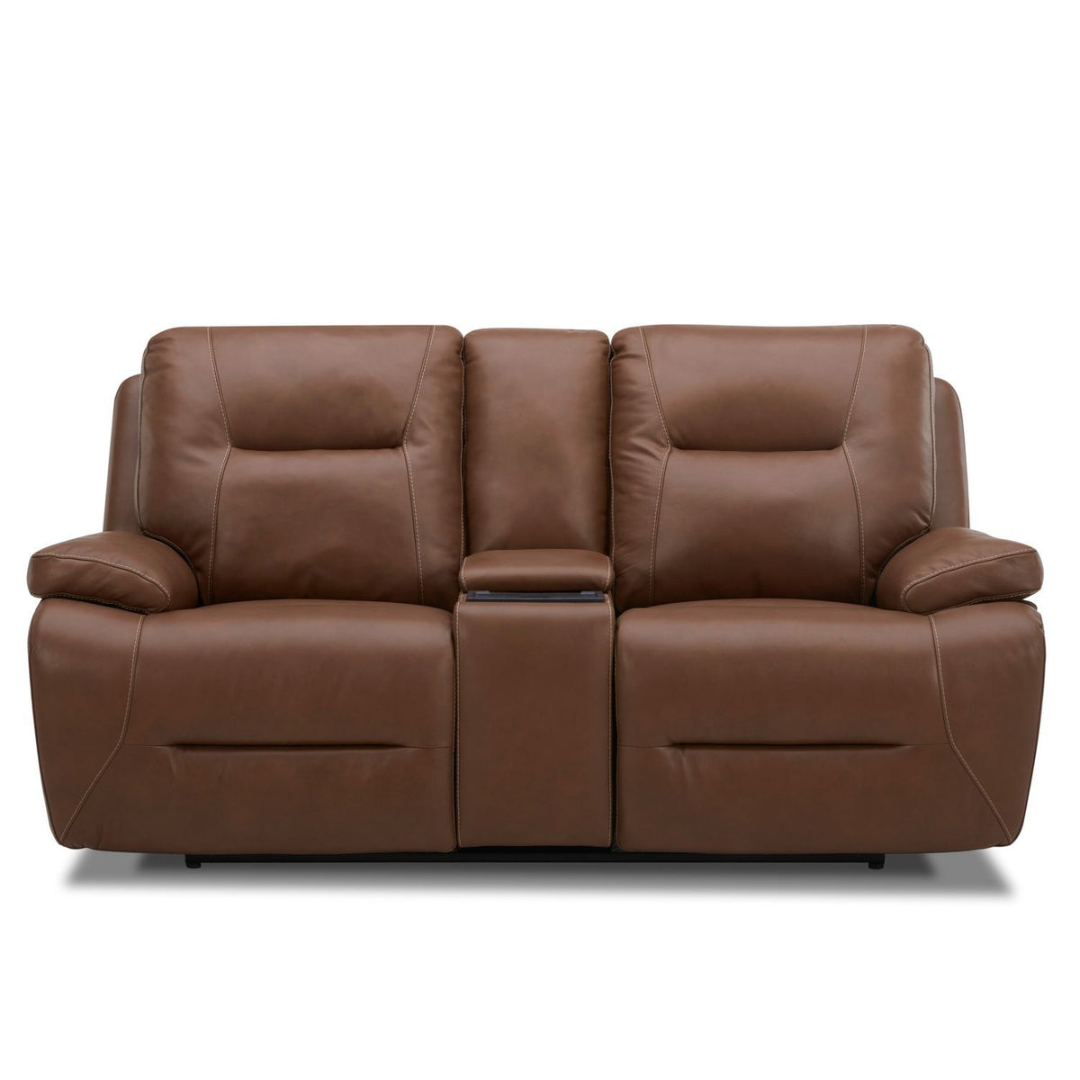 Cameron - Loveseat With Console P3 & ZG - Dakota Saddle