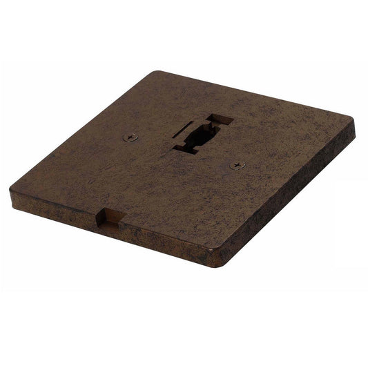 0.5" Height Monopoint - Rust - 5.4" x 5.4"