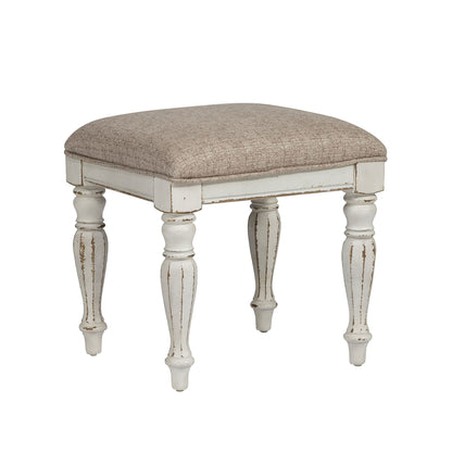 Magnolia Manor - Vanity Stool - Antique White