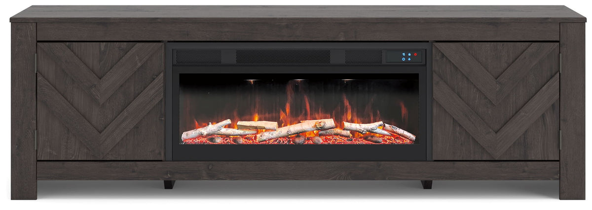 Cayboni - LG TV Stand With Fireplace Option