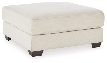 Lerenza - Oversized Accent Ottoman - Birch