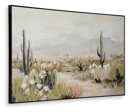 Sidworth - Wall Art - Green / Beige / Gray