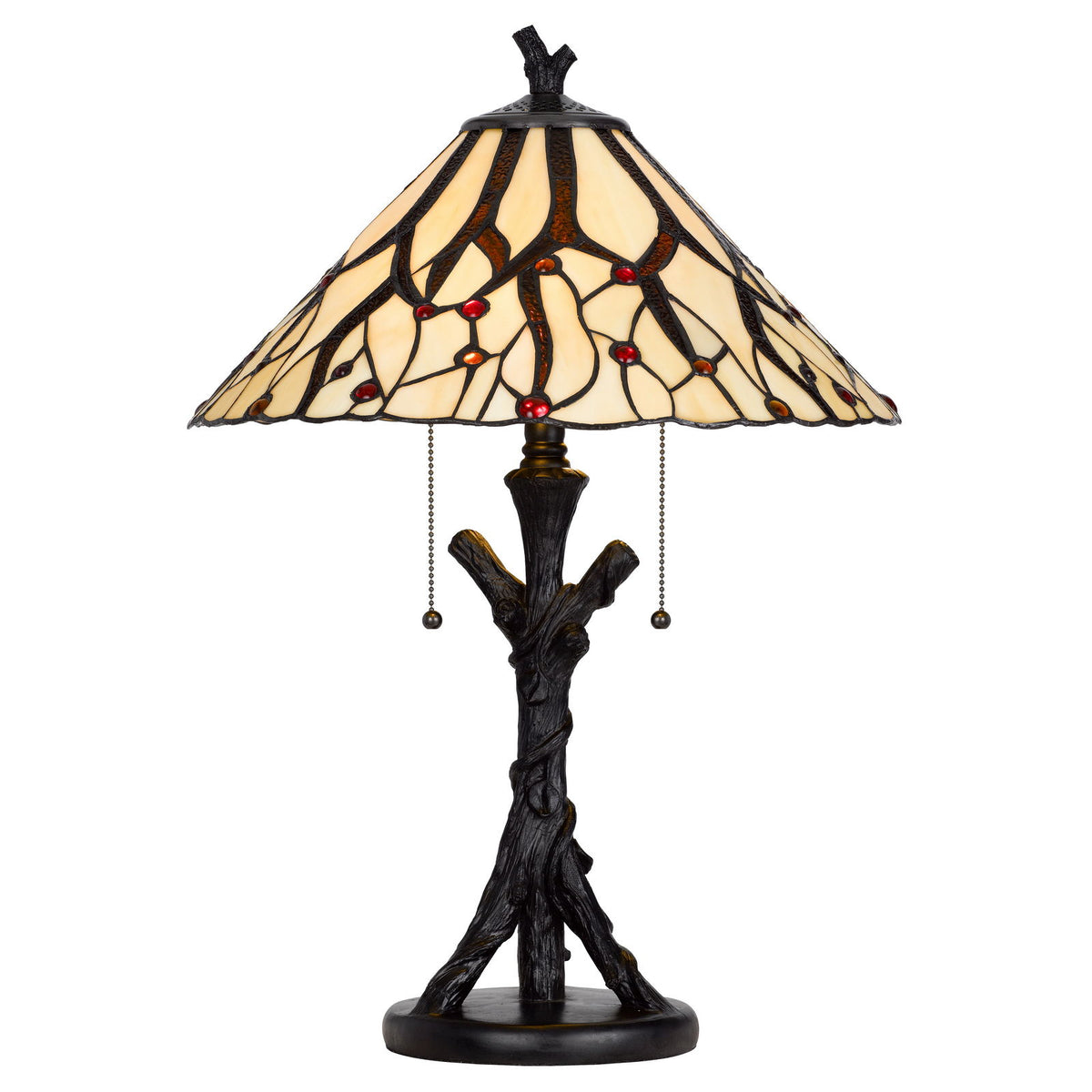 3104 Tiffany - 24" Height Metal / Resin Table Lamp - Dark Bronze