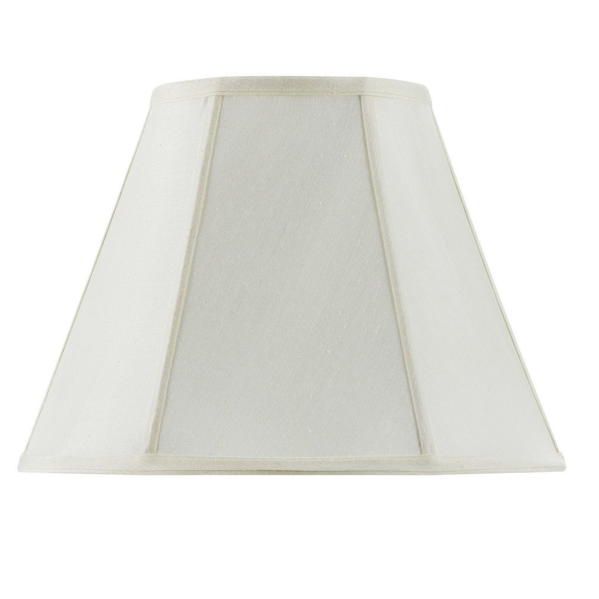 Piped Empire - 11" Height Fabric Shade - Eggshell