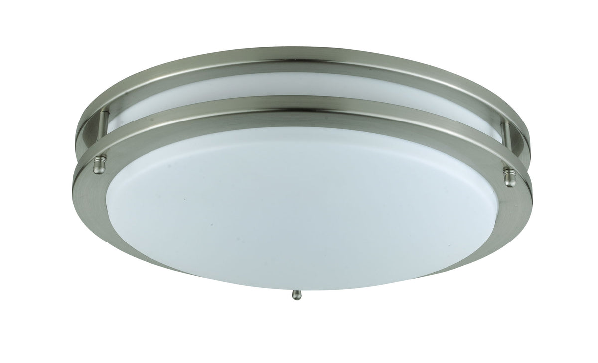 3.75" Height Ceiling Fixture - Brushed Steel