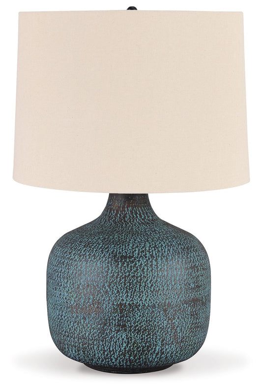 Malthace - Metal Table Lamp - Patina