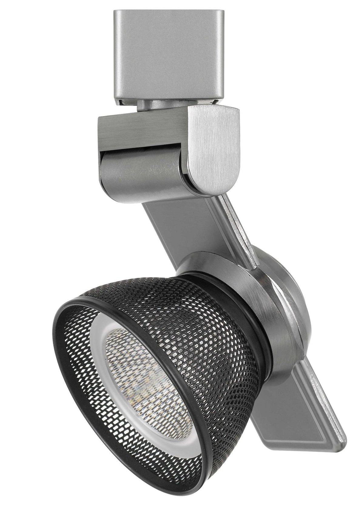 6" Height Metal Track Head - Brushed Steel & Dark Bronze - Mesh
