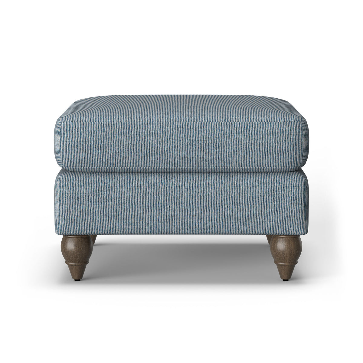 Moxy - Fabric Ottoman, Round Turned Legs