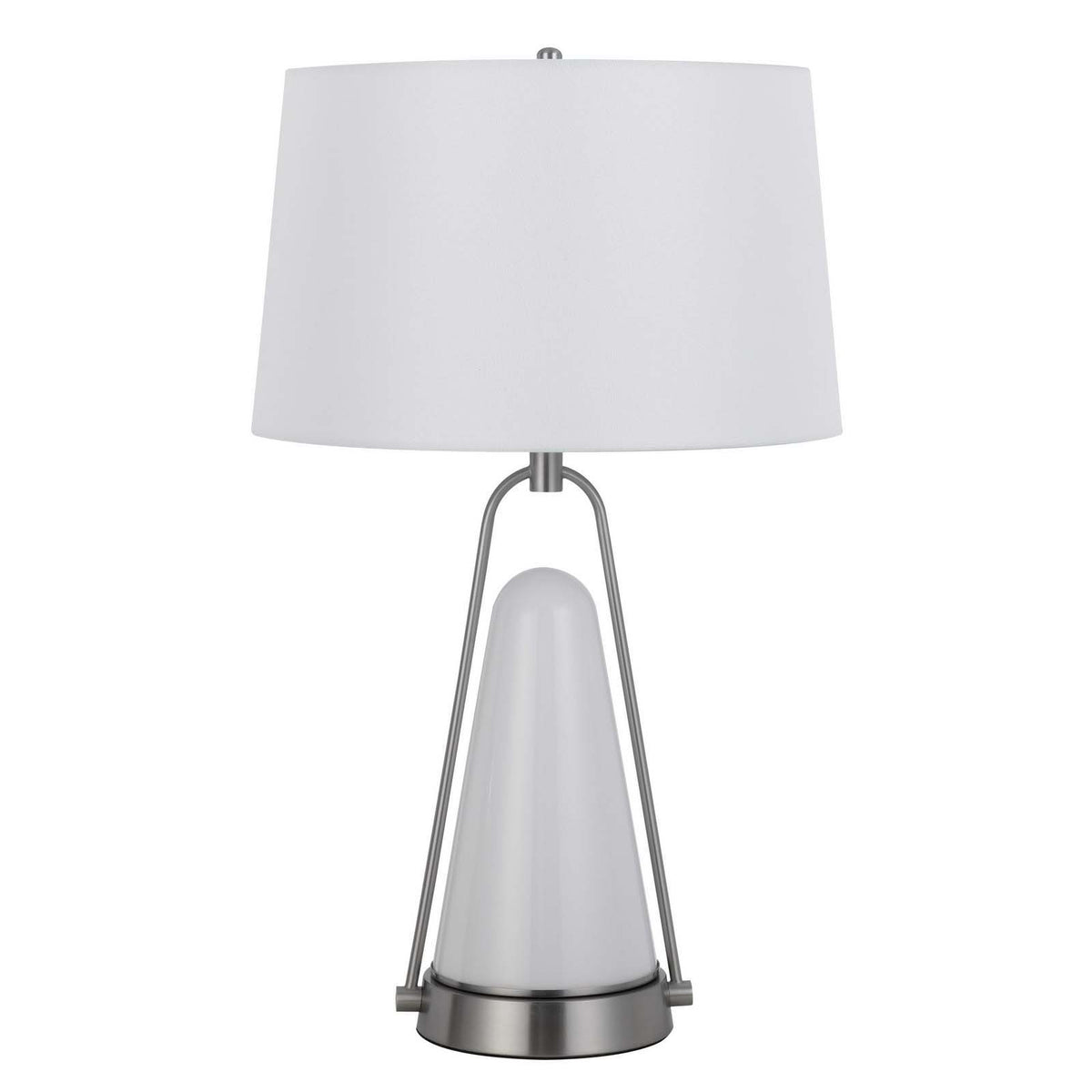 Birchmore - 28.75" Height Metal / Glass - Brushed Steel