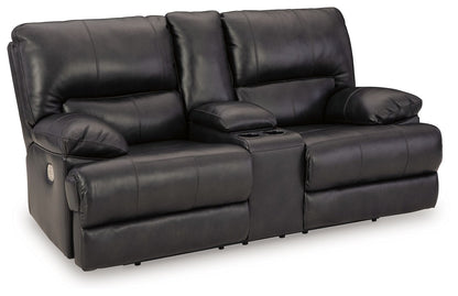 Mountainous - Power Reclining Loveseat With Console /Adj Headrest - Eclipse