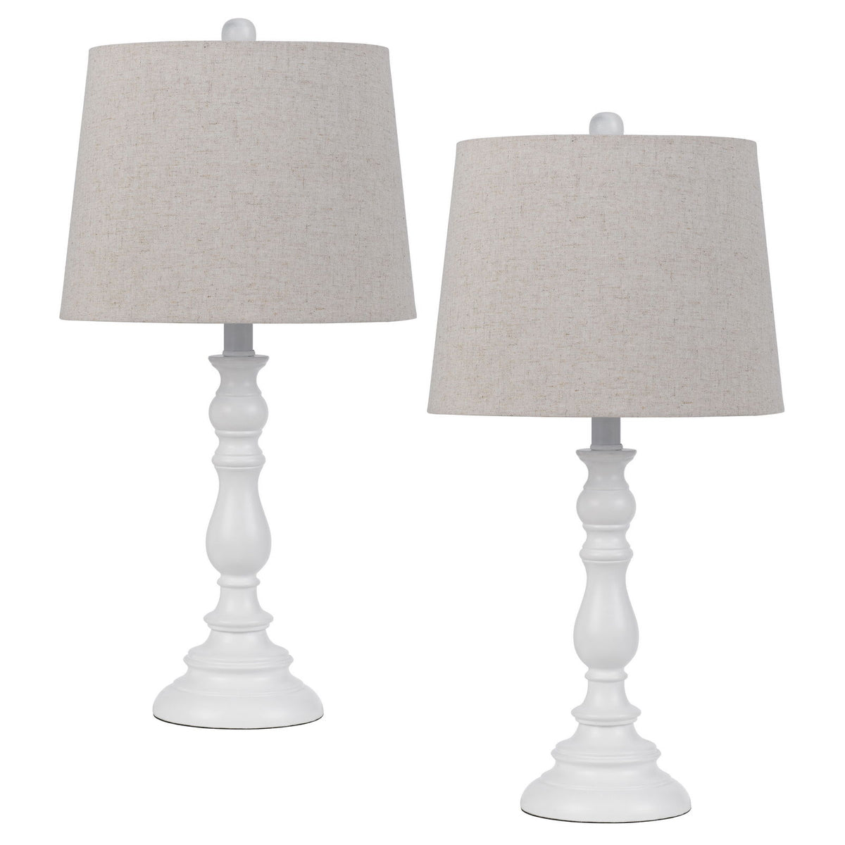 Chester - 23.5" Height Resin Table Lamp (Set of 2) - White