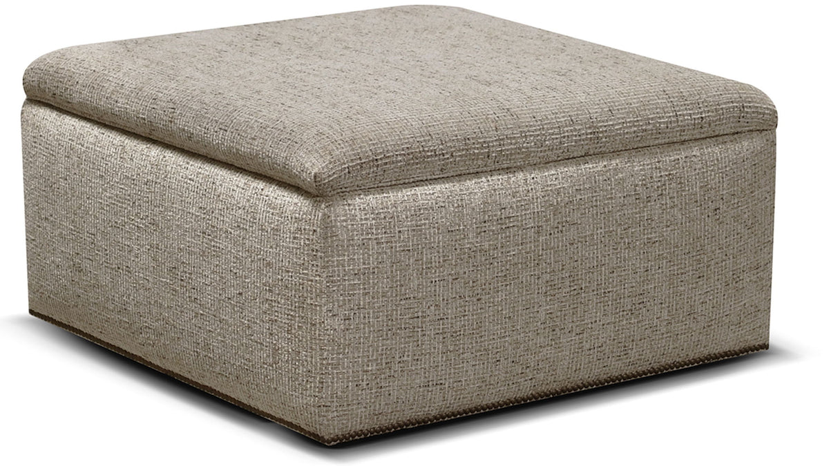 Hendrix - 7650/AL/N - Ottoman With Nails