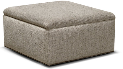 Hendrix - 7650/AL/N - Ottoman With Nails