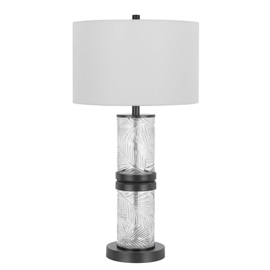 Carrington - 31" Height Metal / Glass Ta - Charcoal Gray