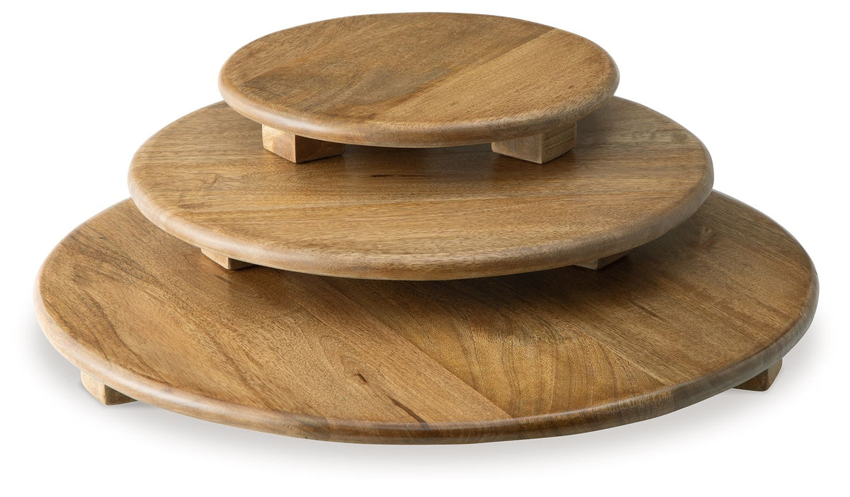 Kaidler - Tray Set (Set of 3) - Brown