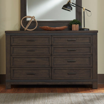 Thornwood Hills - 8 Drawer Dresser - Rock Beaten Brown