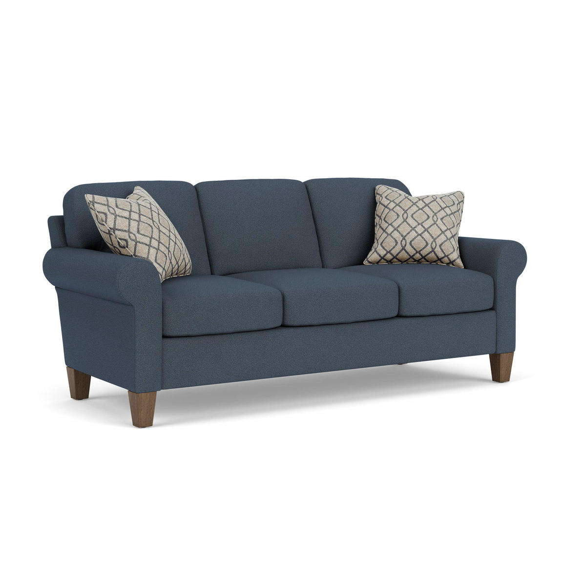 Moxy - Fabric Sofa, Curved Sock Arms