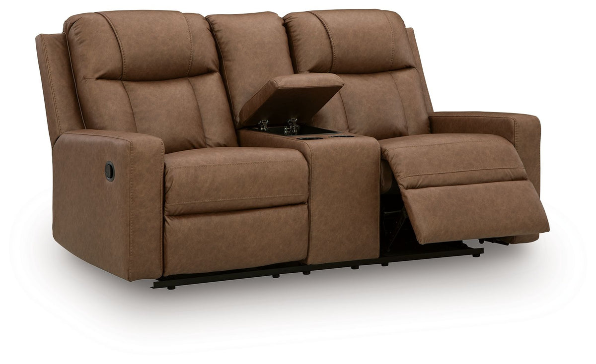 Mackmenville - Double Reclining Loveseat With Console