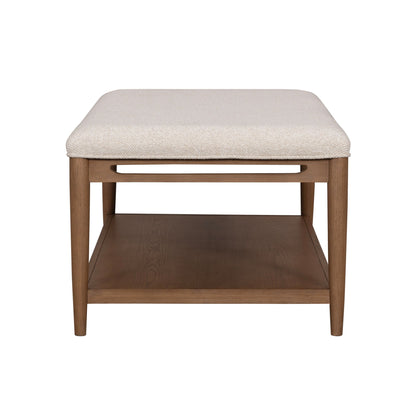Verona - Rectangular Coffee Table - Beige / Dark Brown