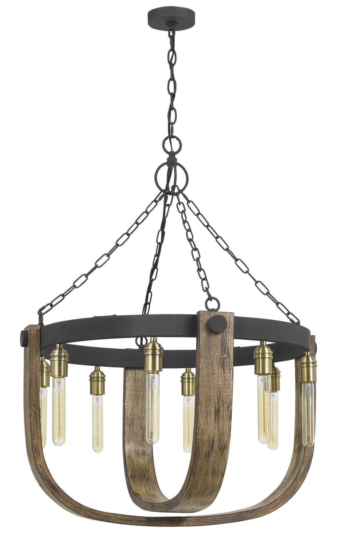 Apulia - Chandelier - Light Oak & Iron